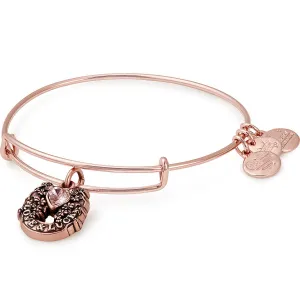 Alex And Ani Rose Gold Fortunes Favour Charm Bangle