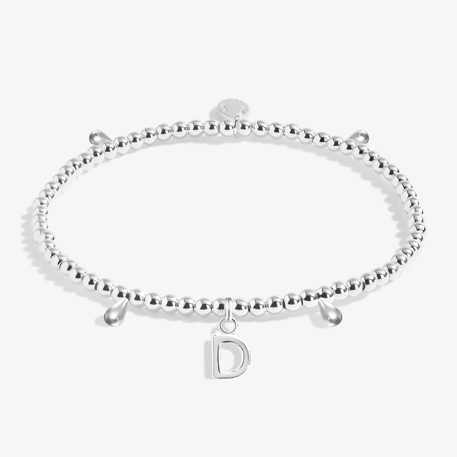 Alphabet A Little D Silver Plated Bracelet 7745