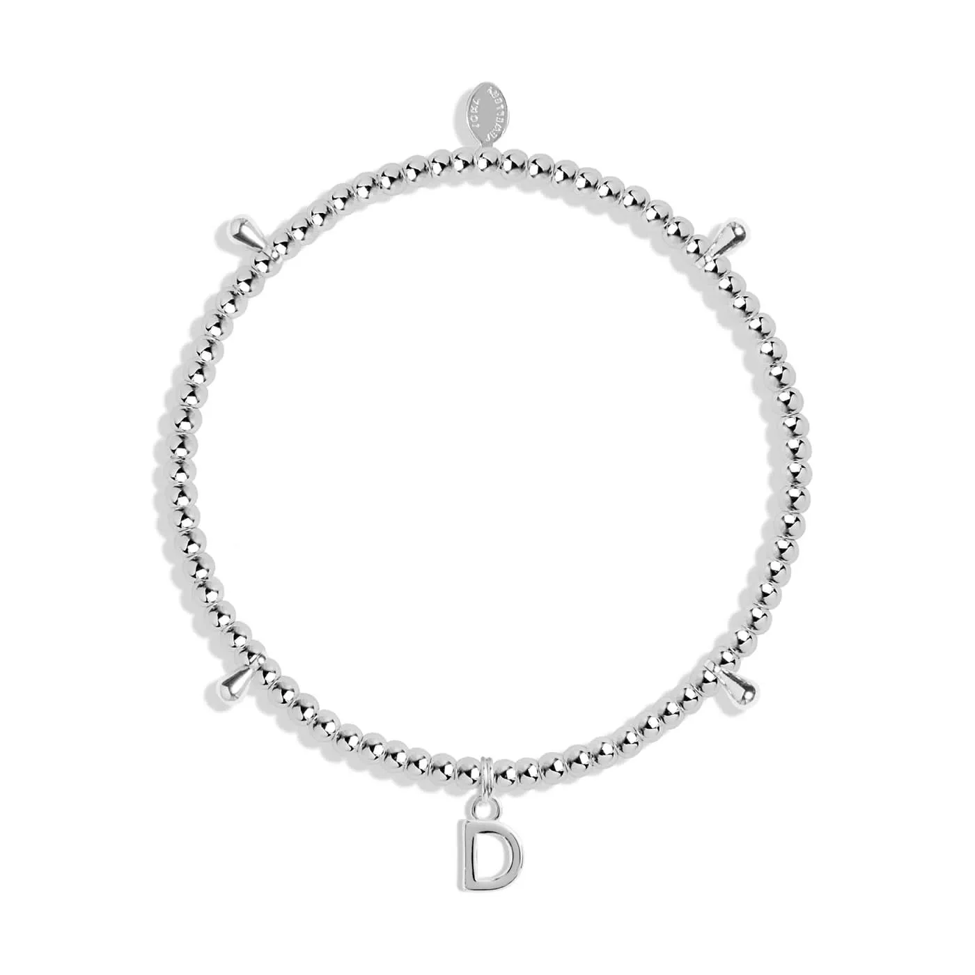Alphabet A Little D Silver Plated Bracelet 7745