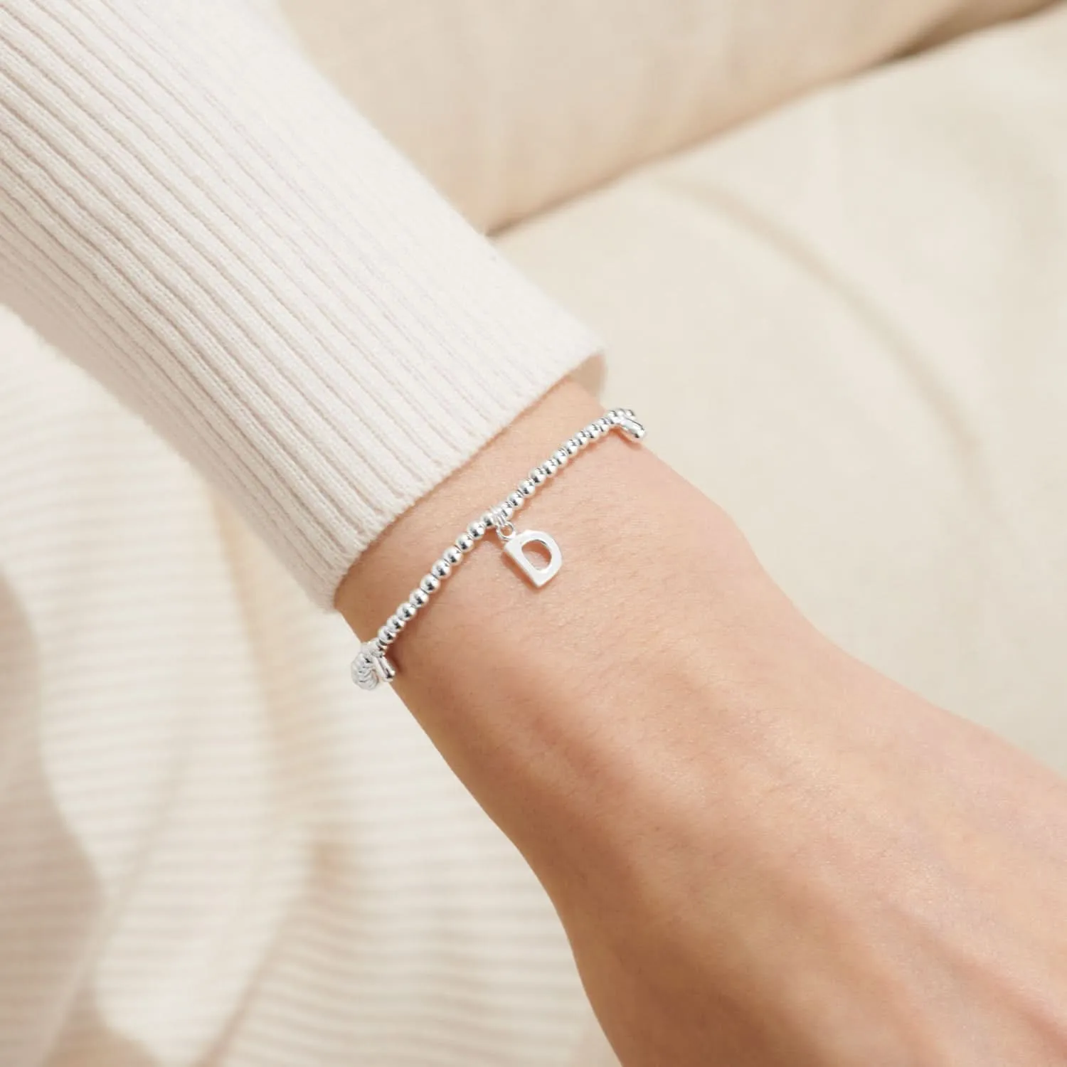 Alphabet A Little D Silver Plated Bracelet 7745