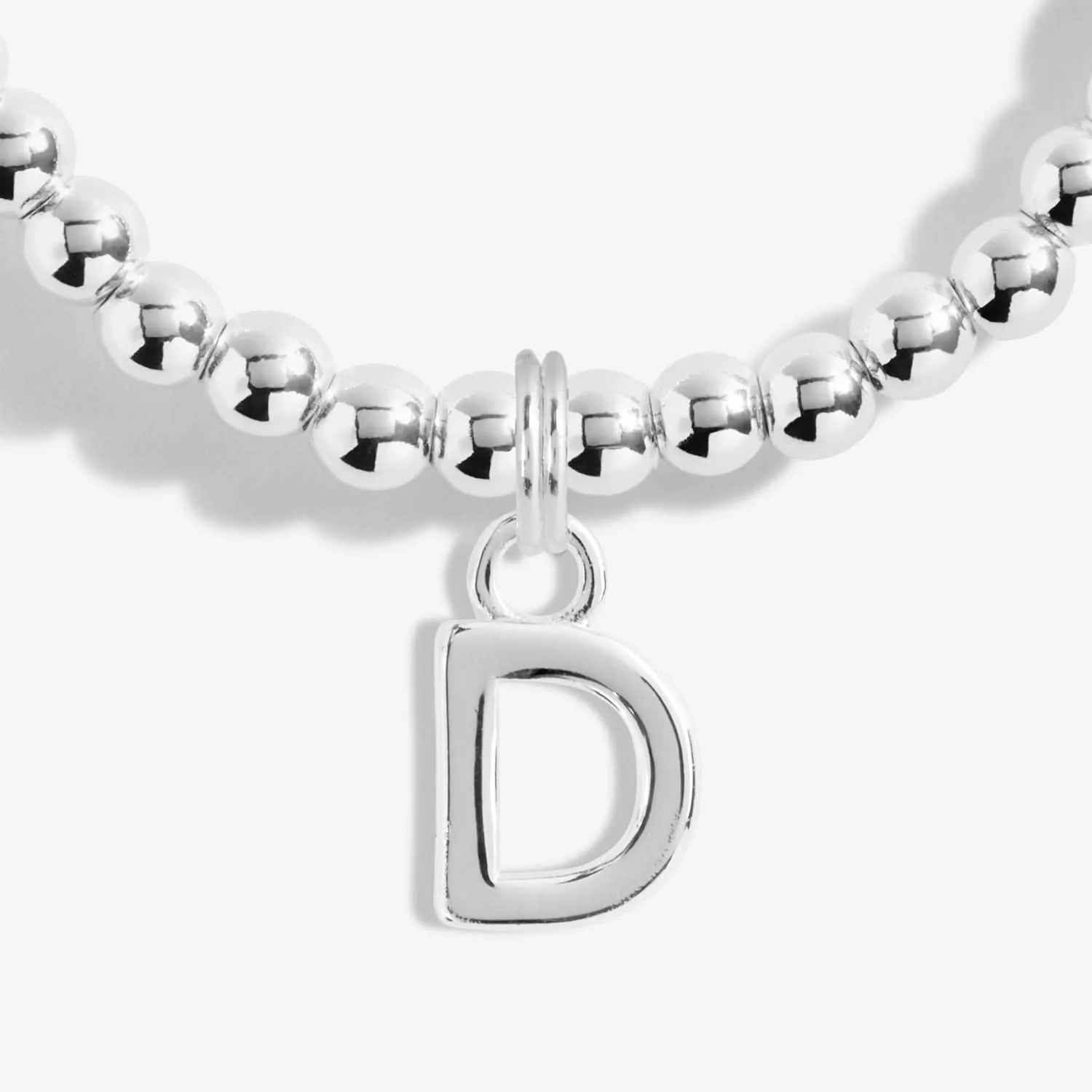 Alphabet A Little D Silver Plated Bracelet 7745