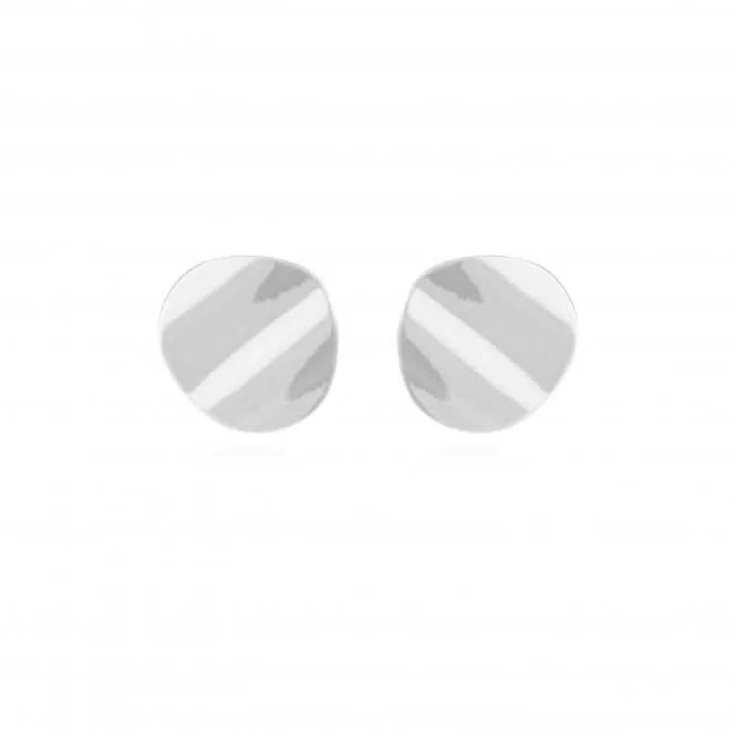 Amara Silver Ripple Silver Earrings 4471