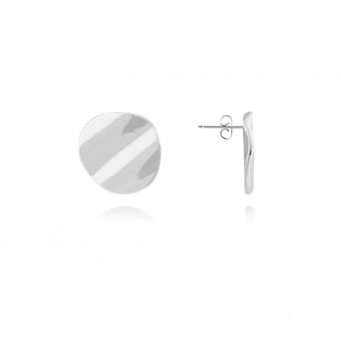 Amara Silver Ripple Silver Earrings 4471