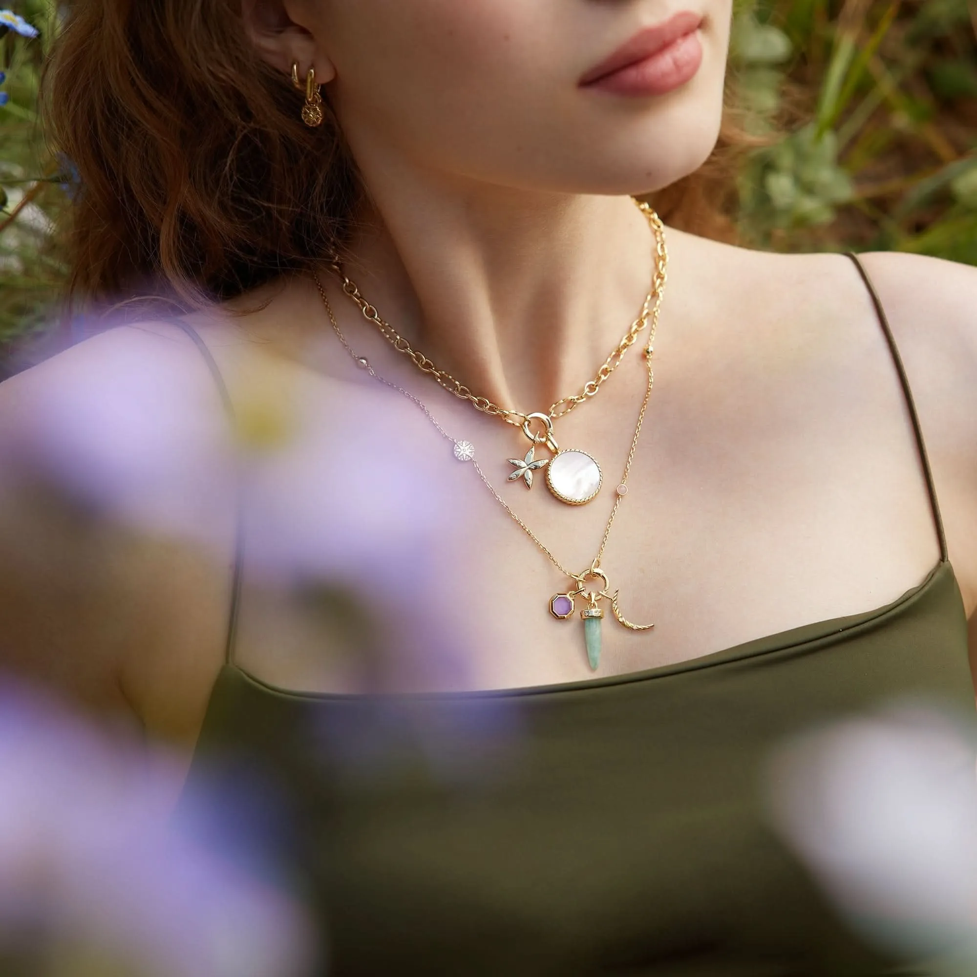 Ania Haie Gold Amazonite Drop Charm NC055-08G