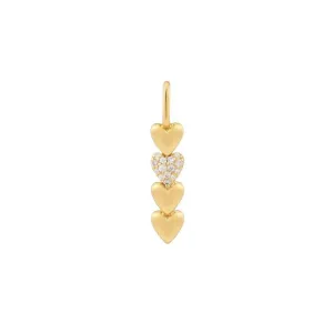 Ania Haie Gold Heart Bar Charm NC048-33G