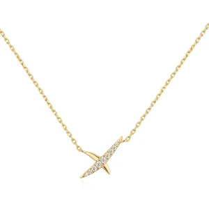 Ania Haie Gold Kiss Pav Necklace N057-01G