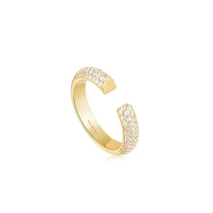 Ania Haie Gold Pav Adjustable Ring R051-01G