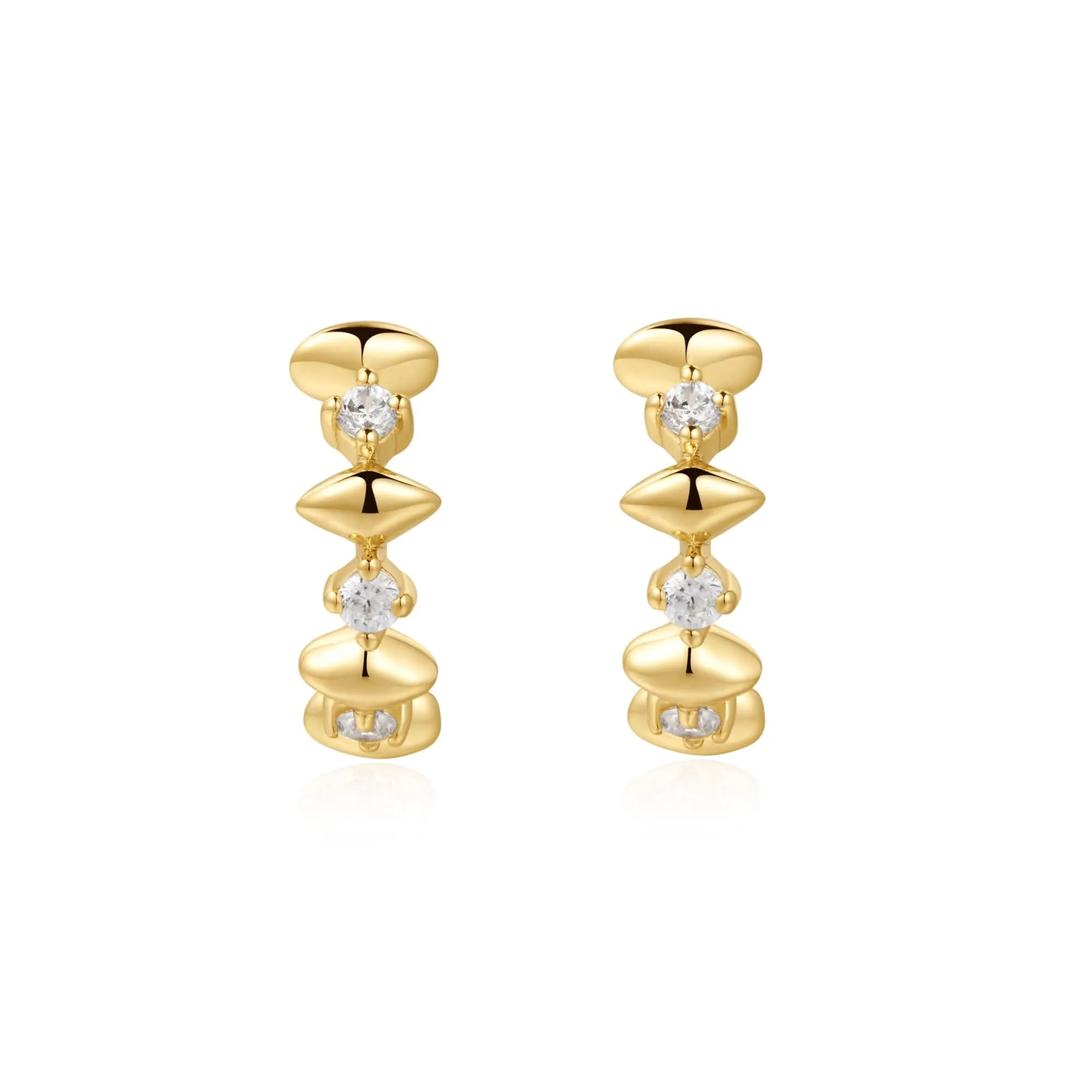 Ania Haie Gold Sparkle Huggies E061-05G