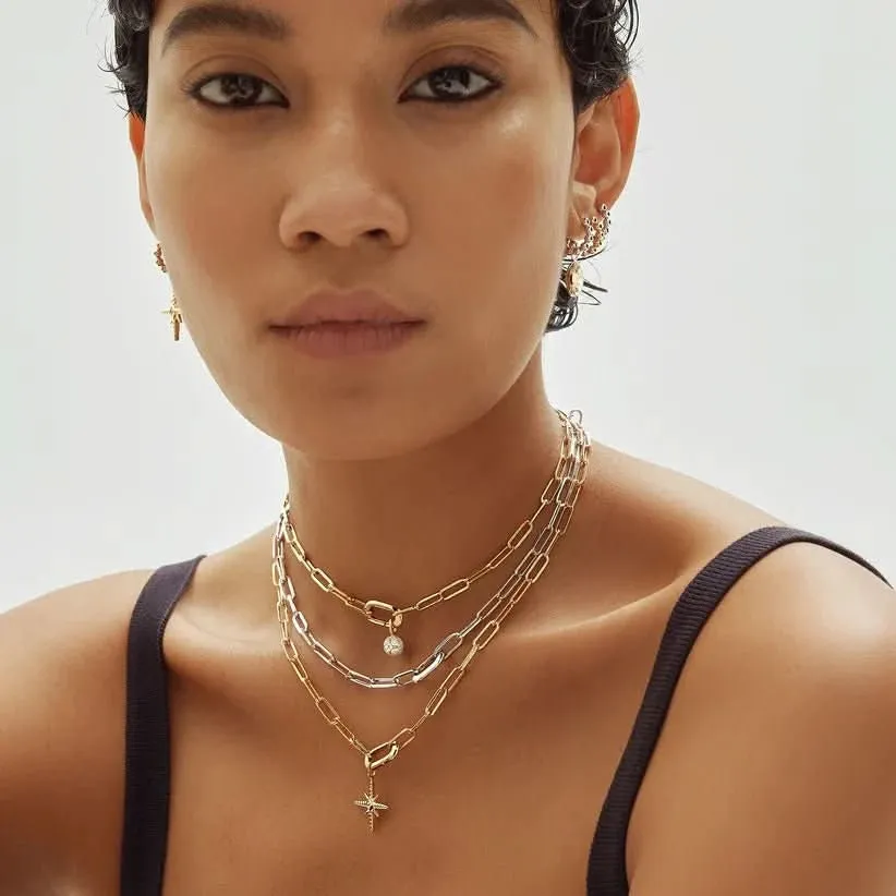 Ania Haie Silver Linked Chunky Chain Necklace N060-06H