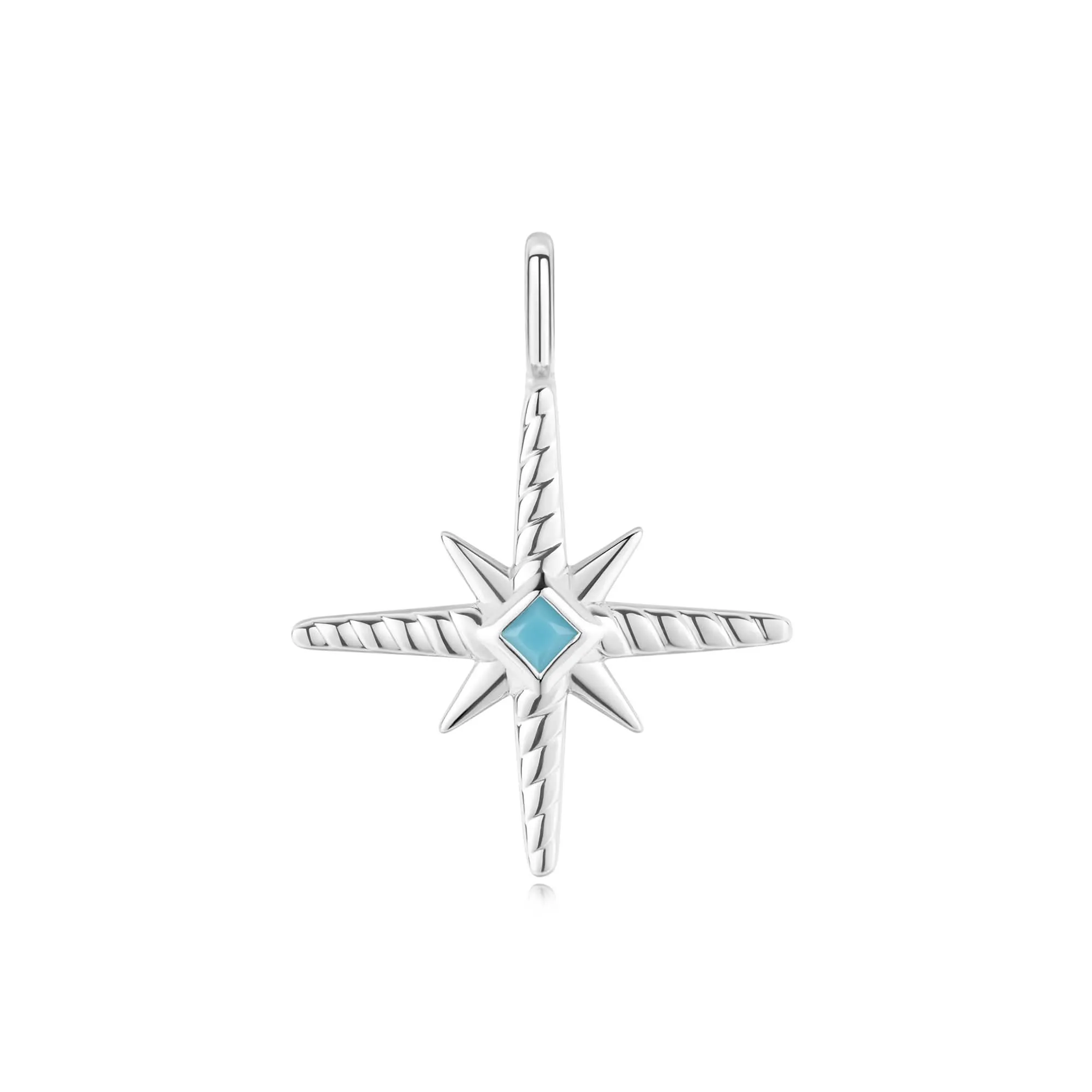 Ania Haie Silver Turquoise Cubic Zirconia Star Charm NC060-09H