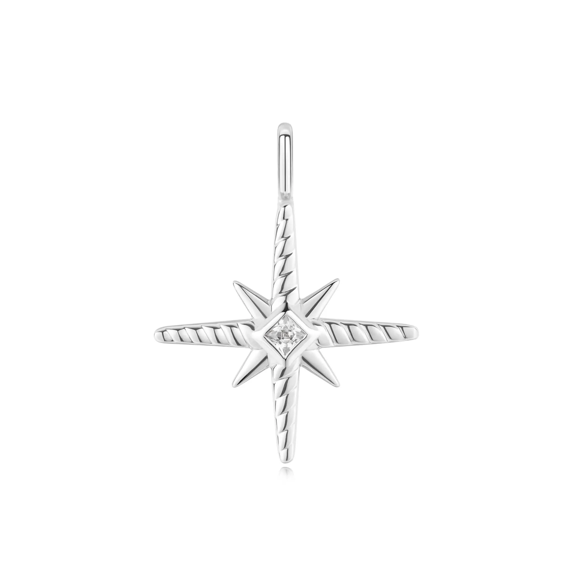 Ania Haie Silver Turquoise Cubic Zirconia Star Charm NC060-09H