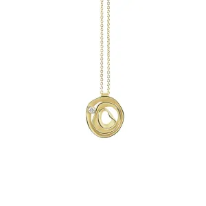 Annamaria Cammilli 18ct Lemon Bamboo Gold & Diamond Dune Series Necklace