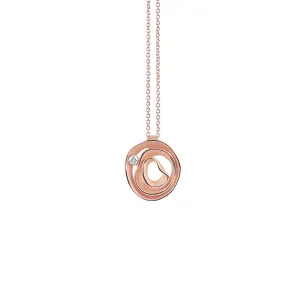 Annamaria Cammilli 18ct Pink Champagne Gold & Diamond Dune Series Necklace