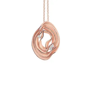 Annamaria Cammilli 18ct Pink Champagne Gold & Diamond Dune Series Necklace