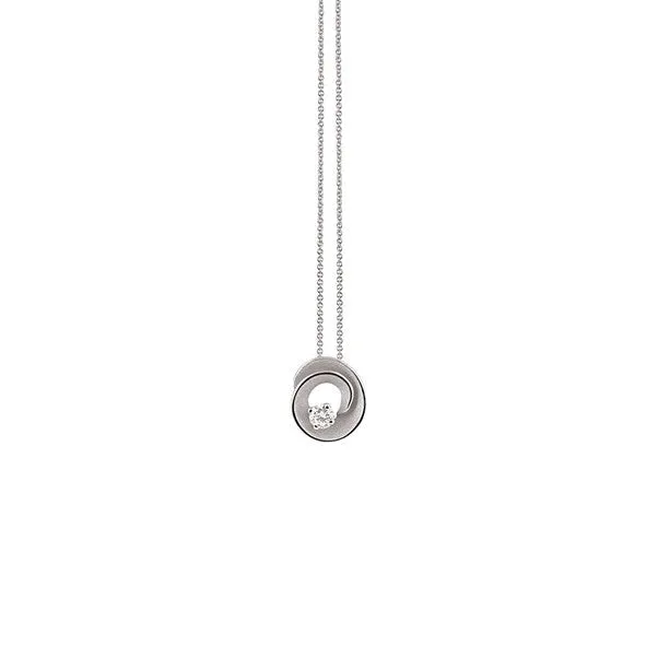 Annamaria Cammilli 18ct White Ice Gold & Diamond Dune Assolo Series Necklace