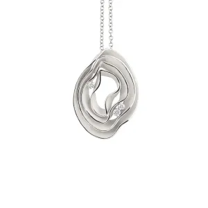 Annamaria Cammilli 18ct White Ice Gold & Diamond Dune Series Necklace