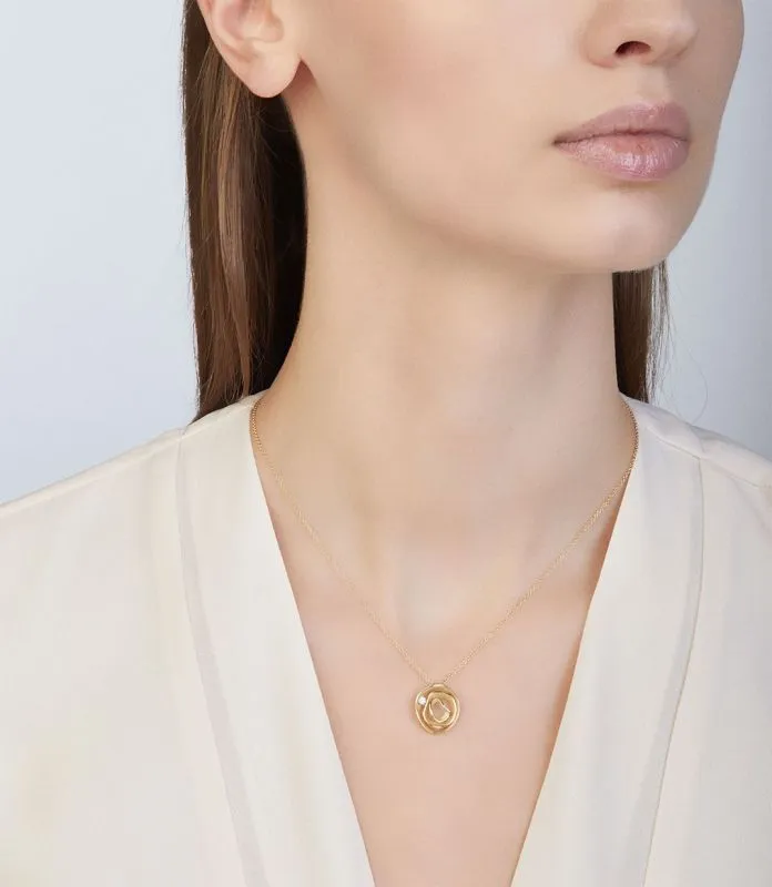 Annamaria Cammilli 18ct Yellow Sunrise Gold & Diamond Dune Series Necklace