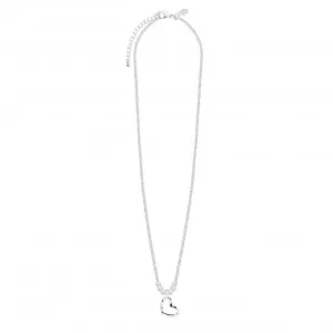 Arabella Hammered Heart Long Wrap Necklace  4877