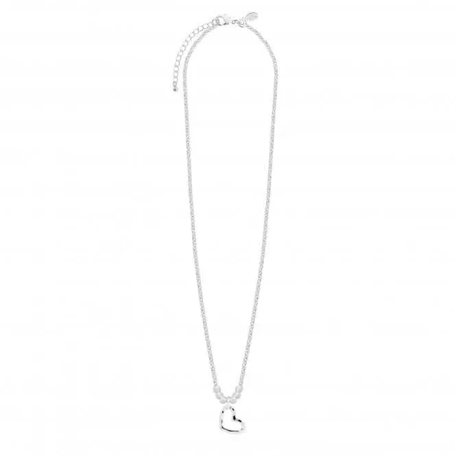 Arabella Hammered Heart Long Wrap Necklace  4877