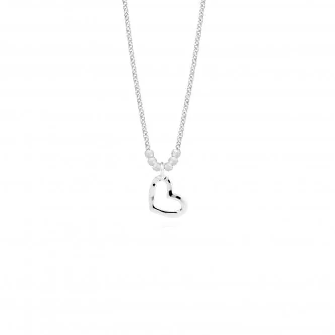 Arabella Hammered Heart Long Wrap Necklace  4877