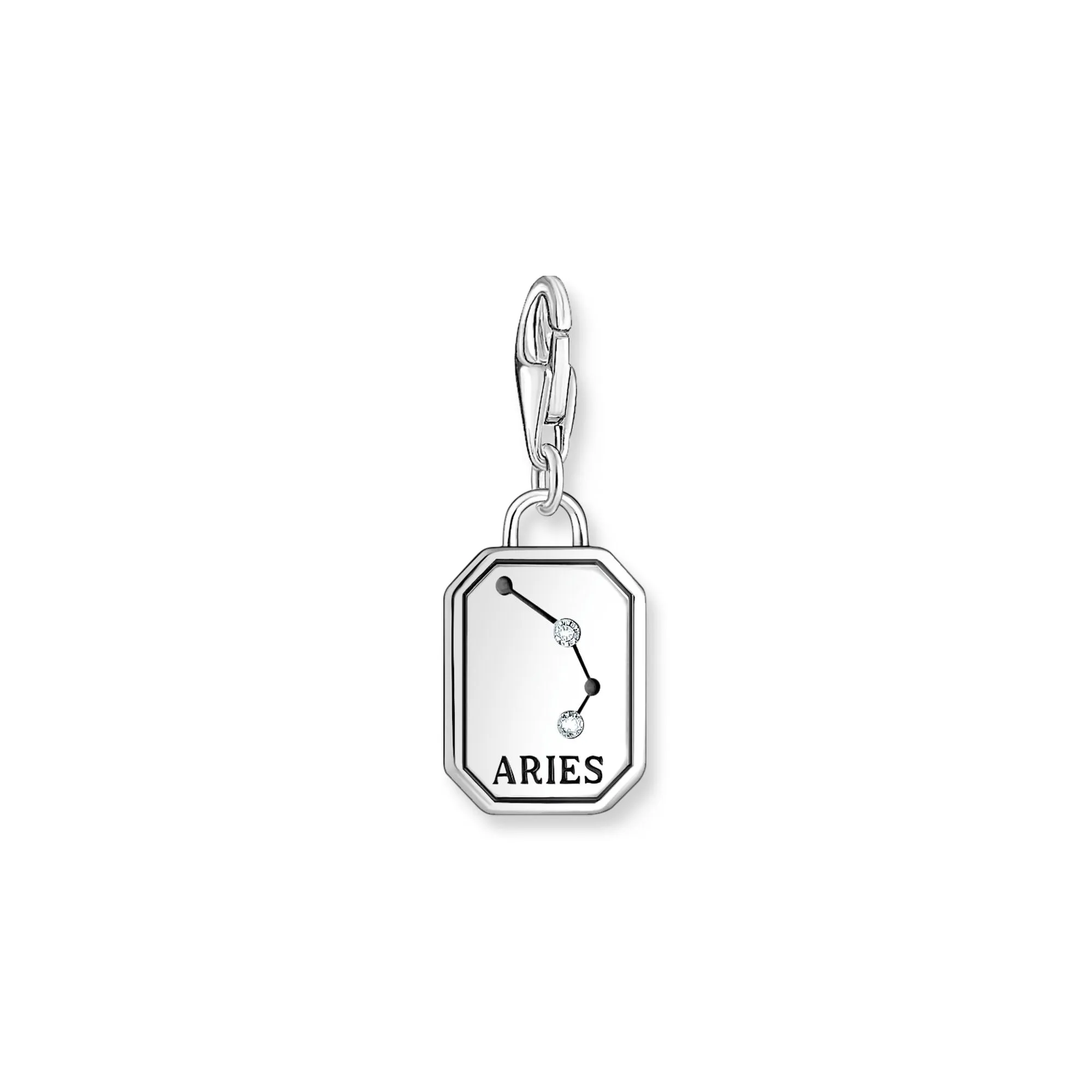 Aries Zodiac sign silver charm Pendant