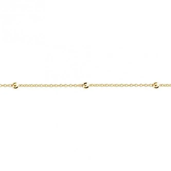 Beginnings Fine Chase And Ball Gold Plated Chain N4494