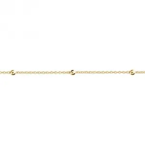 Beginnings Fine Chase And Ball Gold Plated Chain N4494