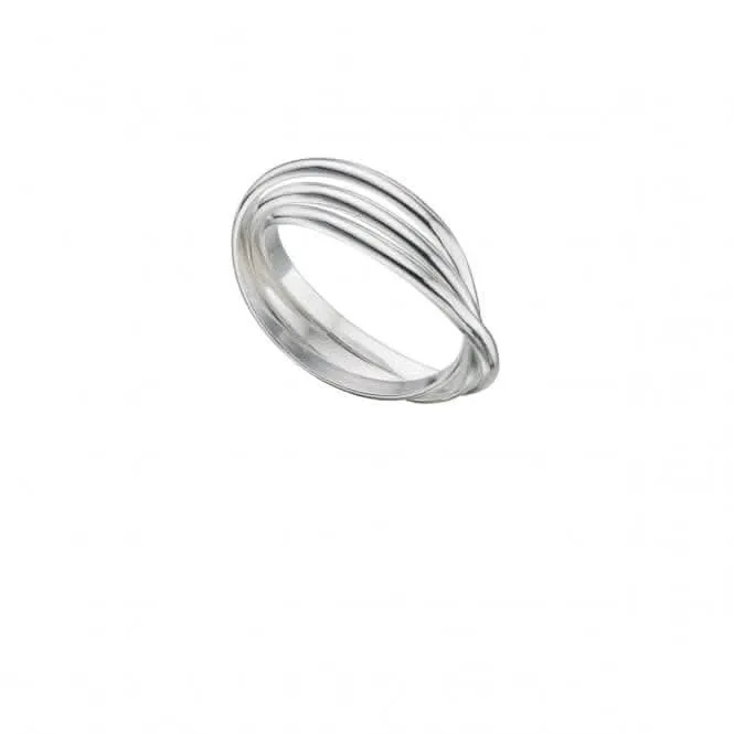 Beginnings  Sterling Silver 3 Piece Russian Wedding Ring R141