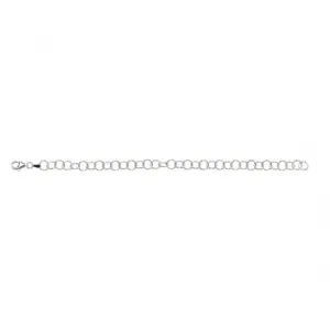 Beginnings Sterling Silver Diamond Cut Links Bracelet B4326