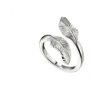 Beginnings  Sterling Silver Double Feather Ring R3701