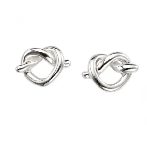 Beginnings Sterling Silver E5399 Pretzel Stud Earrings