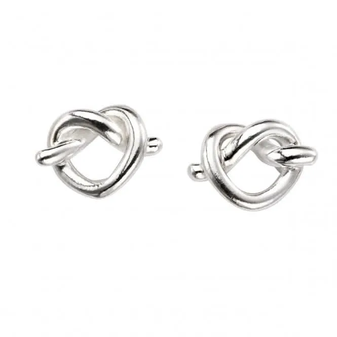 Beginnings Sterling Silver E5399 Pretzel Stud Earrings