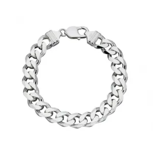 Beginnings Sterling Silver Heavyweight Diamond Cut 22cm Bracelet B5110