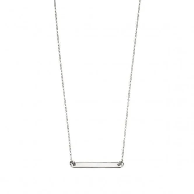 Beginnings Sterling Silver Id Bar 42 5cm Necklace N4044