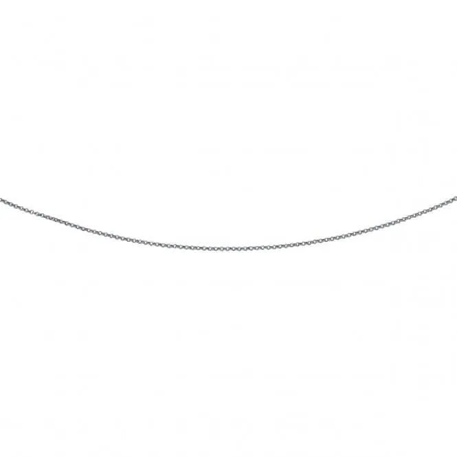 Beginnings Sterling Silver N3008 Oxidised 41cm Belcher Chain