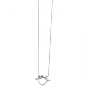 Beginnings Sterling Silver N4109 Pretzel Necklace