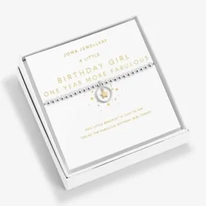 Birthday Girl One Year More Fabulous Silver And Gold 17.5cm Bracelet 6194