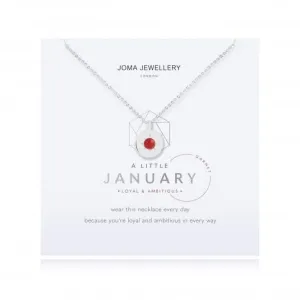 Birthstone a little January Garnet Necklace 4654