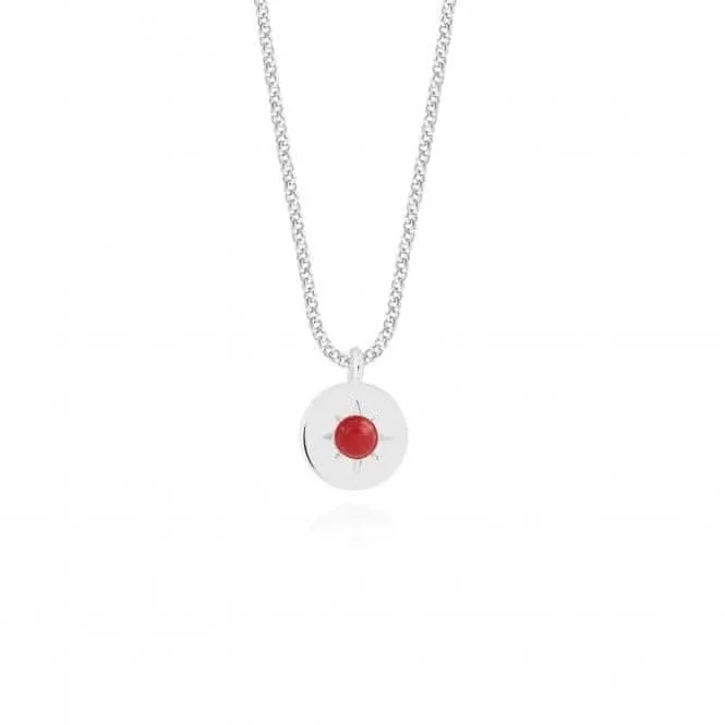 Birthstone a little January Garnet Necklace 4654
