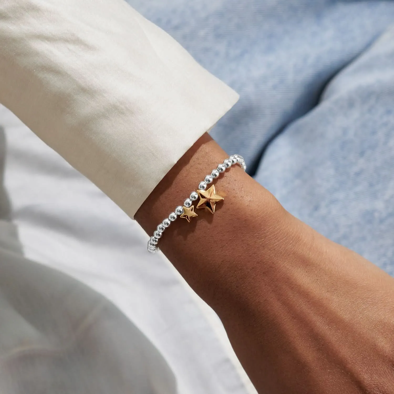 Boxed A Little Congratulations Silver & Gold Plated Bracelet 8192
