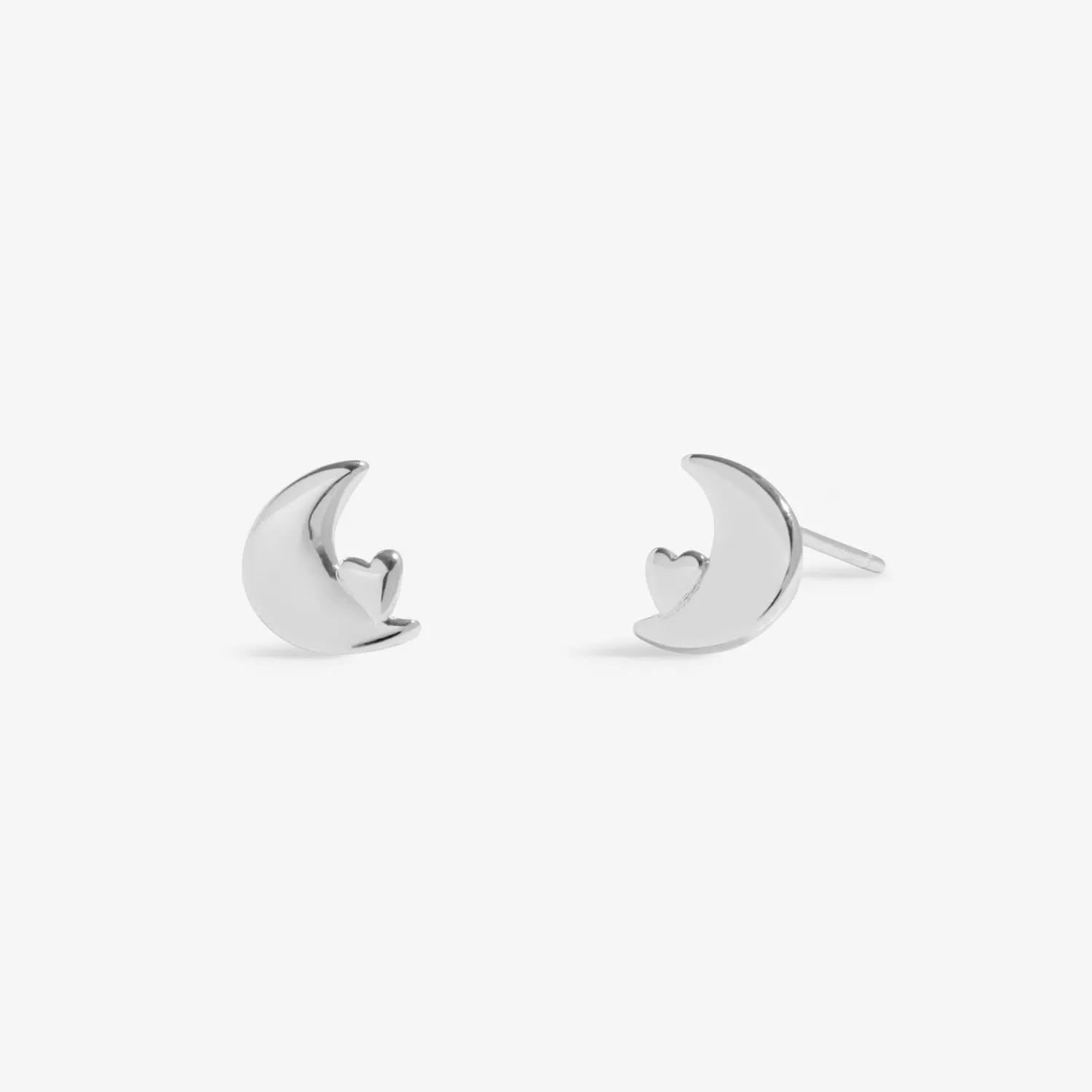 Boxed A Little Love You To the Moon Silver Plated Earrings 8205