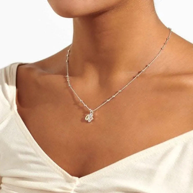 Bridal A Little Maid Of Honour Silver Plated 46cm   5cm Necklace 7029
