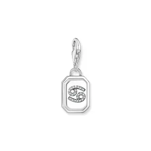 Cancer Zodiac sign silver charm Pendant