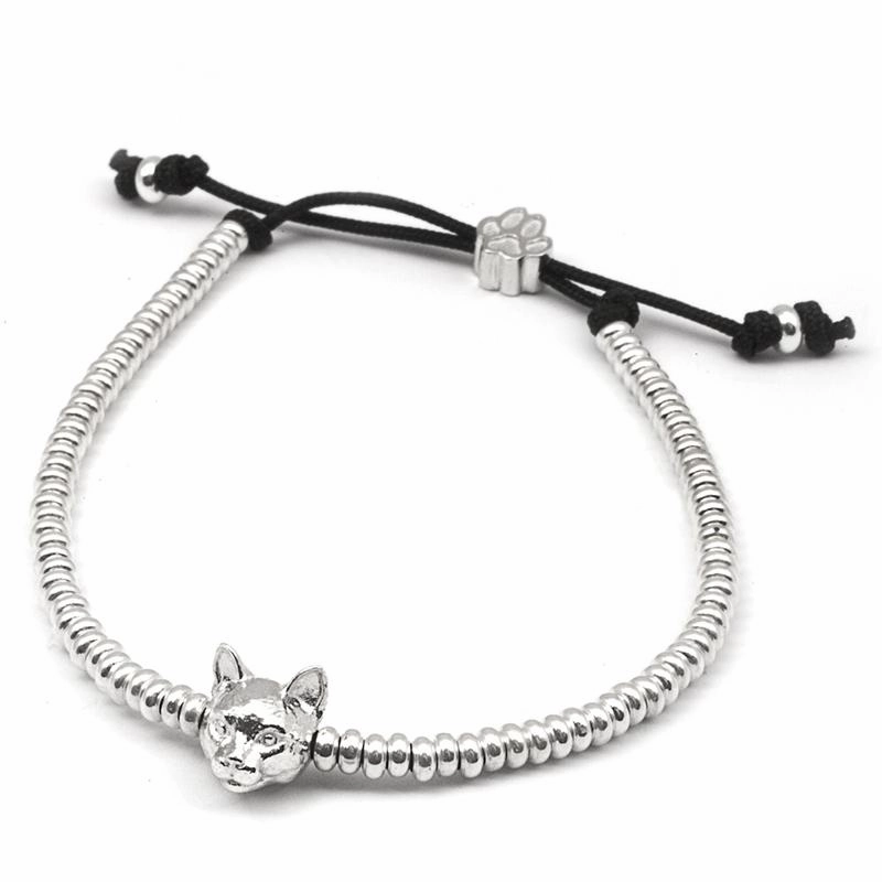 Cat Fever Sterling Silver European Muzzle Bracelet