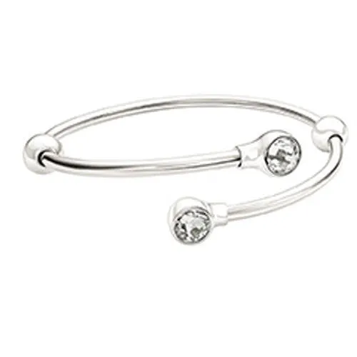 Chamilia Bangle Flex Swarovski Crystal Silver S