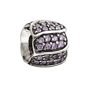 Chamilia Charm Jewelled Petals Purple D