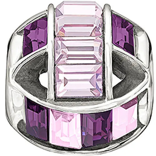Chamilia Charm Spellbound Purple Swarovski Silver