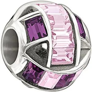 Chamilia Charm Spellbound Purple Swarovski Silver