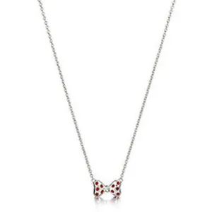 Chamilia Sterling Silver Red Crystal Minnie Mouse Necklace D