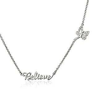 Chamilia Sterling Silver Swarovski Crystal Believe Necklace D